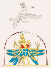Vintage illustration of Amon-Ra, King of the God