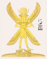 Vintage illustration of Khonsu