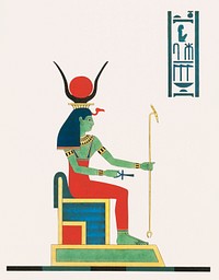 Nut illustration from Pantheon Egyptien (1823-1825) by <a href="https://www.rawpixel.com/search/Leon%20Jean%20Joseph%20Dubois?&amp;sort=curated&amp;page=1">Leon Jean Joseph Dubois</a> (1780-1846). Original from The New York Public Library. Digitally enhanced by rawpixel.