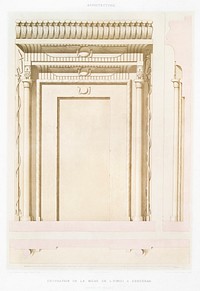 Decoration of Niche de l&#39;eimisi from Histoire de l&#39;art &eacute;gyptien (1878) by <a href="https://www.rawpixel.com/search/%C3%89mile?sort=curated&amp;page=1">&Eacute;mile Prisse d&#39;Avennes</a>. Original from The New York Public Library. Digitally enhanced by rawpixel.