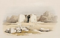 Temple of Taffeh illustration by David Roberts (1796&ndash;1864). Original from The New York Public Library. Digitally enhanced by rawpixel.