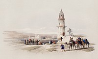 Siout (assiut) is the largest town in upper Egypt illustration by <a href="https://www.rawpixel.com/search/David%20Roberts?&amp;page=1">David Roberts</a> (1796&ndash;1864). Original from The New York Public Library. Digitally enhanced by rawpixel.