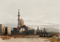 Tombs of the caliphs Cairo illustration by David Roberts (1796–1864). Original from The New York Public Library. Digitally enhanced by rawpixel.