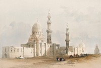 Tombs of the Caliphs Cairo Mosque of Ayed Bey illustration by <a href="https://www.rawpixel.com/search/David%20Roberts?&amp;page=1">David Roberts</a> (1796&ndash;1864). Original from The New York Public Library. Digitally enhanced by rawpixel.