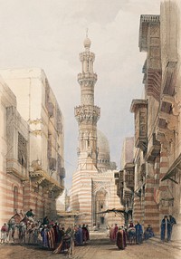Bullack Cairo illustration by <a href="https://www.rawpixel.com/search/David%20Roberts?&amp;page=1">David Roberts</a> (1796&ndash;1864). Original from The New York Public Library. Digitally enhanced by rawpixel.