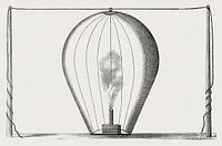 Vintage illustration of Rarified air balloon