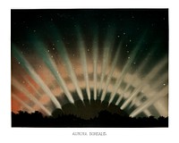 Aurora Borealis from the trovelot illustration wall art print and poster.