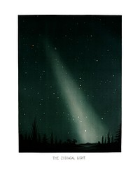 The zodiacal light from the Trouvelotillustration wall art print and poster.