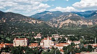 Aerial view of Colorado Springs, Colorado. Original image from Carol M. Highsmith&rsquo;s America, Library of Congress collection. Digitally enhanced by rawpixel.