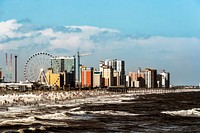 View of Myrtle Beach, South Carolina, from the Second Avenue Pier that juts into the Atlantic Ocean. Original image from Carol M. Highsmith&rsquo;s America, Library of Congress collection. Digitally enhanced by rawpixel.