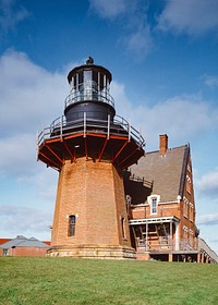 Block Island Light, Rhode Island. Original image from <a href="https://www.rawpixel.com/search/carol%20m.%20highsmith?sort=curated&amp;page=1">Carol M. Highsmith</a>&rsquo;s America, Library of Congress collection. Digitally enhanced by rawpixel.