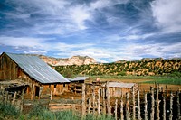Old Farm, Mt. Carmel, Utah. Original image from Carol M. Highsmith&rsquo;s America, Library of Congress collection. Digitally enhanced by rawpixel.