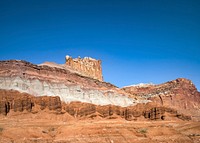Cliffs of Capitol Reef National Park, Utah. Original image from <a href="https://www.rawpixel.com/search/carol%20m.%20highsmith?sort=curated&amp;page=1">Carol M. Highsmith</a>&rsquo;s America, Library of Congress collection. Digitally enhanced by rawpixel.