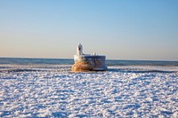 Lake Michigan in February at Weko Beach in Brigman, Michigan. Original image from Carol M. Highsmith&rsquo;s America, Library of Congress collection. Digitally enhanced by rawpixel.