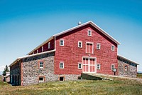 Huge barn at ranch in Montana. Original image from Carol M. Highsmith’s America, Library of Congress collection. Digitally enhanced by rawpixel.