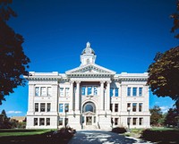 Missoula County Courthouse. Original image from <a href="https://www.rawpixel.com/search/carol%20m.%20highsmith?sort=curated&amp;page=1">Carol M. Highsmith</a>&rsquo;s America, Library of Congress collection. Digitally enhanced by rawpixel.