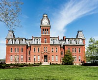 Woodburn Hall at West Virginia University in Morgantown. Original image from <a href="https://www.rawpixel.com/search/carol%20m.%20highsmith?sort=curated&amp;page=1">Carol M. Highsmith</a>&rsquo;s America, Library of Congress collection. Digitally enhanced by rawpixel.