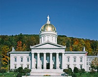 Vermont Capitol, Montpelier. Original image from <a href="https://www.rawpixel.com/search/carol%20m.%20highsmith?sort=curated&amp;page=1">Carol M. Highsmith</a>&rsquo;s America, Library of Congress collection. Digitally enhanced by rawpixel.