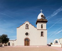 The San Ysleta Mission, El Paso. Original image from Carol M. Highsmith&rsquo;s America, Library of Congress collection. Digitally enhanced by rawpixel.