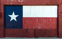 Texas flag, painted on boarded-up window. Original image from <a href="https://www.rawpixel.com/search/carol%20m.%20highsmith?sort=curated&amp;page=1">Carol M. Highsmith</a>&rsquo;s America, Library of Congress collection. Digitally enhanced by rawpixel.