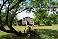 An old wooden cabin in Texas. Original image from Carol M. Highsmith&rsquo;s America, Library of Congress collection. Digitally enhanced by rawpixel.