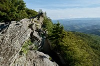 The Blowing Rock, near the North Carolina city of the same name. Original image from Carol M. Highsmith&rsquo;s America, Library of Congress collection. Digitally enhanced by rawpixel.
