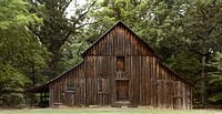 Old wooden barn in rural North Carolina. Original image from Carol M. Highsmith’s America, Library of Congress collection. Digitally enhanced by rawpixel.