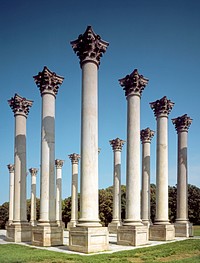 The Capitol Columns at the Washington Aboretum. Original image from Carol M. Highsmith&rsquo;s America, Library of Congress collection. Digitally enhanced by rawpixel.
