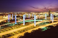 LAX Airport at night, California. Original image from Carol M. Highsmith’s America, Library of Congress collection. Digitally enhanced by rawpixel.