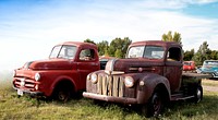 Antique trucks in Montana. Original image from Carol M. Highsmith’s America, Library of Congress collection. Digitally enhanced by rawpixel.