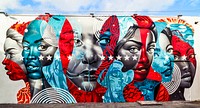 Mural in the Wynwood neighborhood of Miami, Florida. Original image from <a href="https://www.rawpixel.com/search/carol%20m.%20highsmith?sort=curated&amp;page=1">Carol M. Highsmith</a>&rsquo;s America, Library of Congress collection. Digitally enhanced by rawpixel.