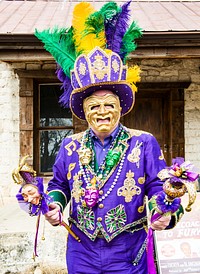 King of Mardi Gras in San Antonio, Texas. Original image from Carol M. Highsmith’s America, Library of Congress collection. Digitally enhanced by rawpixel.