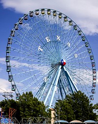 Ferris wheel in Dallas's Fair Park, Texas. Original image from Carol M. Highsmith&rsquo;s America, Library of Congress collection. Digitally enhanced by rawpixel.