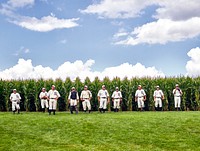 At the original Lansing Farm site in Dyersville, Iowa, where the nostalgic movie "Field of Dreams" was filmed. Original image from Carol M. Highsmith’s America, Library of Congress collection. Digitally enhanced by rawpixel.