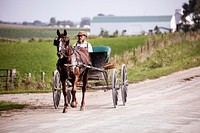 Amish in Washington County, Iowa. Original image from Carol M. Highsmith’s America, Library of Congress collection. Digitally enhanced by rawpixel.