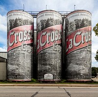  Wisconsin painted beer storage tanks. Original image from Carol M. Highsmith&rsquo;s America, Library of Congress collection. Digitally enhanced by rawpixel.