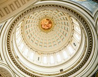 Inside Wisconsin&#39;s Capitol Dome in Madison. Original image from <a href="https://www.rawpixel.com/search/carol%20m.%20highsmith?sort=curated&amp;page=1">Carol M. Highsmith</a>&rsquo;s America, Library of Congress collection. Digitally enhanced by rawpixel.