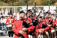 Bagpipers parade at the annual New Hampshire Highland Games and Festival in Lincoln. Original image from Carol M. Highsmith’s America, Library of Congress collection. Digitally enhanced by rawpixel.