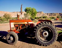 Old tractor in Moab, Utah. Original image from <a href="https://www.rawpixel.com/search/carol%20m.%20highsmith?sort=curated&amp;page=1">Carol M. Highsmith</a>&rsquo;s America, Library of Congress collection. Digitally enhanced by rawpixel.