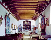  San Jose de Gracia Church's interior in New Mexico. Original image from Carol M. Highsmith&rsquo;s America, Library of Congress collection. Digitally enhanced by rawpixel.
