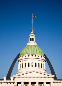 St. Louis City Hall in Missouri. Original image from <a href="https://www.rawpixel.com/search/carol%20m.%20highsmith?sort=curated&amp;page=1">Carol M. Highsmith</a>&rsquo;s America, Library of Congress collection. Digitally enhanced by rawpixel.