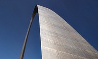 Closeup view of the Gateway Arch in Missouri. Original image from Carol M. Highsmith’s America, Library of Congress collection. Digitally enhanced by rawpixel.