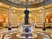 Illinois rotunda of the state Capitol in Springfield. Original image from Carol M. Highsmith&rsquo;s America, Library of Congress collection. Digitally enhanced by rawpixel.