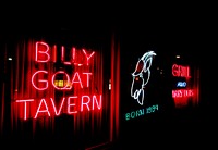 Billy Goat Tavern restaurant in Chicago. Original image from <a href="https://www.rawpixel.com/search/carol%20m.%20highsmith?sort=curated&amp;page=1">Carol M. Highsmith</a>&rsquo;s America, Library of Congress collection. Digitally enhanced by rawpixel.