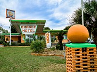 The Orange Motel in Florida. Original image from Carol M. Highsmith&rsquo;s America, Library of Congress collection. Digitally enhanced by rawpixel.