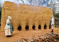 Colonial Williamsburg, the world's largest living-history museum, in Williamsburg, Virginia. Original image from Carol M. Highsmith’s America, Library of Congress collection. Digitally enhanced by rawpixel.