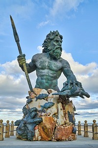 King Neptune Statue in Virginia. Original image from Carol M. Highsmith’s America. Digitally enhanced by rawpixel.