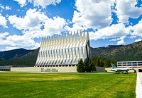 The United States Air Force Academy Cadet Chapel in Colorado Springs, Colorado. Original image from Carol M. Highsmith’s America, Library of Congress collection. Digitally enhanced by rawpixel.