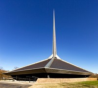 North Christian Church in Columbus, Indiana. Original image from Carol M. Highsmith’s America, Library of Congress collection. Digitally enhanced by rawpixel.