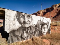  Navajo Nation physician painting in Cameron, Arizona. Original image from <a href="https://www.rawpixel.com/search/carol%20m.%20highsmith?sort=curated&amp;page=1">Carol M. Highsmith</a>&rsquo;s America, Library of Congress collection. Digitally enhanced by rawpixel.